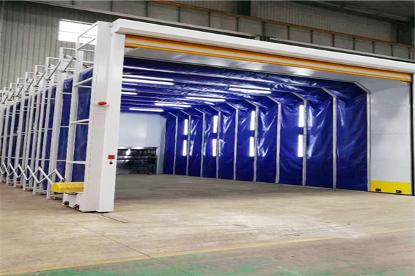 伸缩喷漆房